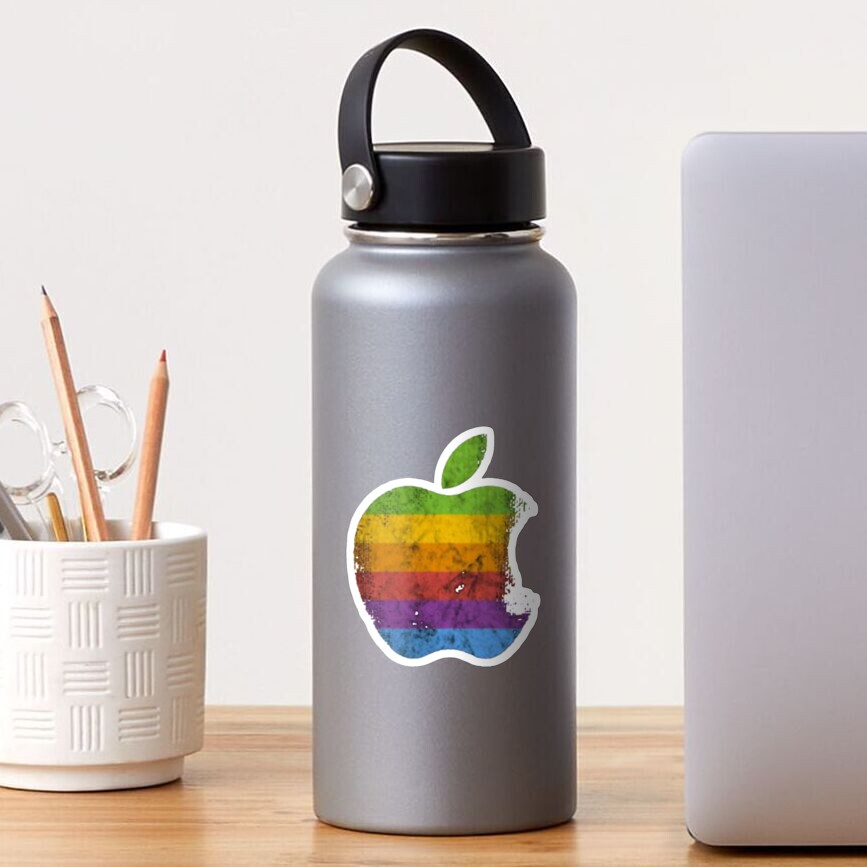 "Apple Retro Logo Classic" Sticker for Sale by JulieThenell02 Redbubble