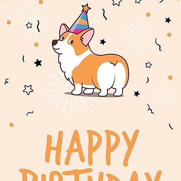 Vorschaubild zum Design Corgis Geburtstagskarte von kushkushop