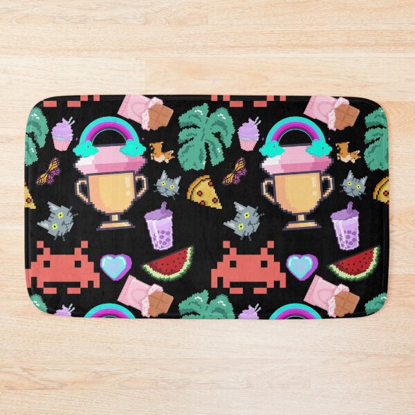 Item preview, The Arcade Girl Gamer | Pixelated Game Icons Scenery Pattern designed and sold by avinigav.