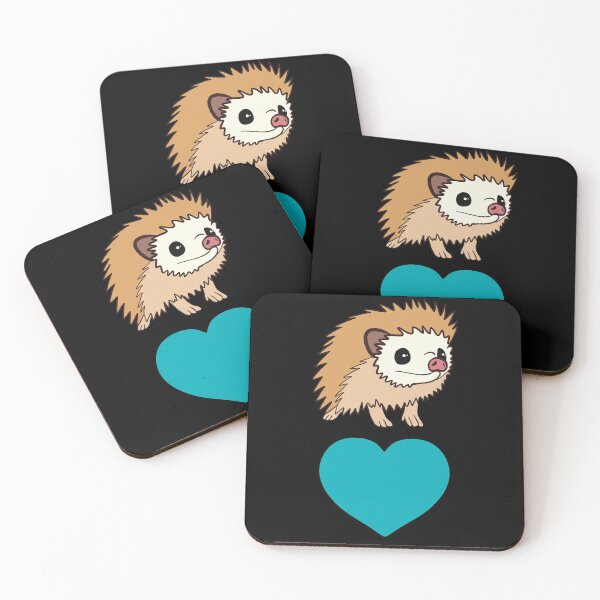 Artikelvorschau, Blauer Herz-Igel für Igel-Liebhaber entworfen und verkauft von Mochi-Merch.