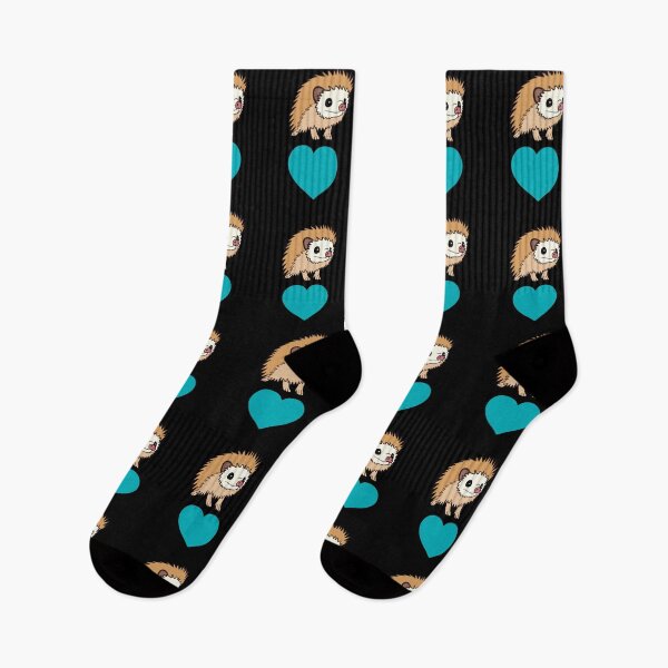 Artikelvorschau, Blauer Herz-Igel für Igel-Liebhaber entworfen und verkauft von Mochi-Merch.