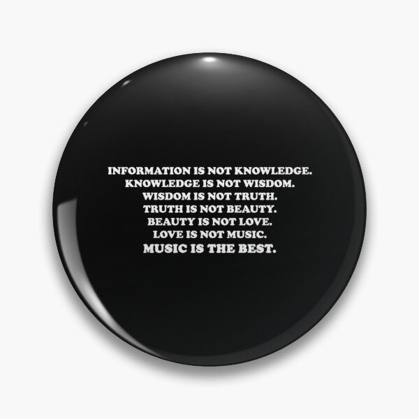 Item preview, Information Is Not Knowledge Zappa quote Essential designed and sold by GhostTshirtz.