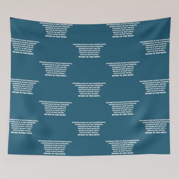 Item preview, Information Is Not Knowledge Zappa quote Essential designed and sold by GhostTshirtz.