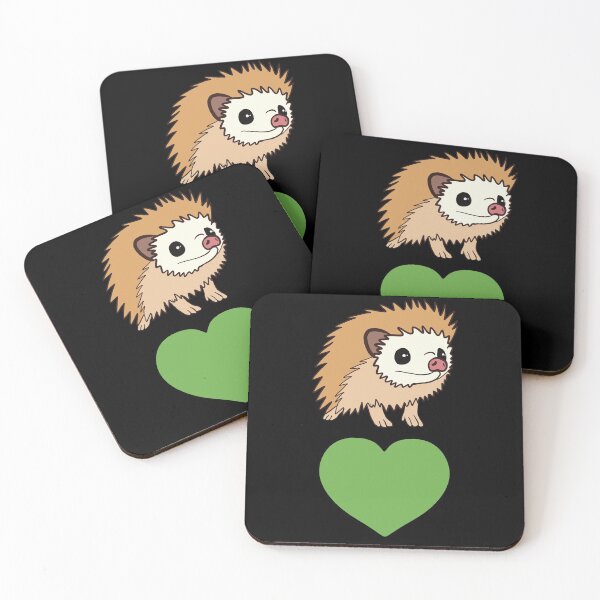 Artikelvorschau, Grüner Herz-Igel für Igel-Liebhaber entworfen und verkauft von Mochi-Merch.