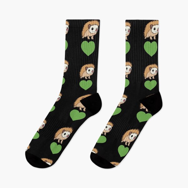 Artikelvorschau, Grüner Herz-Igel für Igel-Liebhaber entworfen und verkauft von Mochi-Merch.