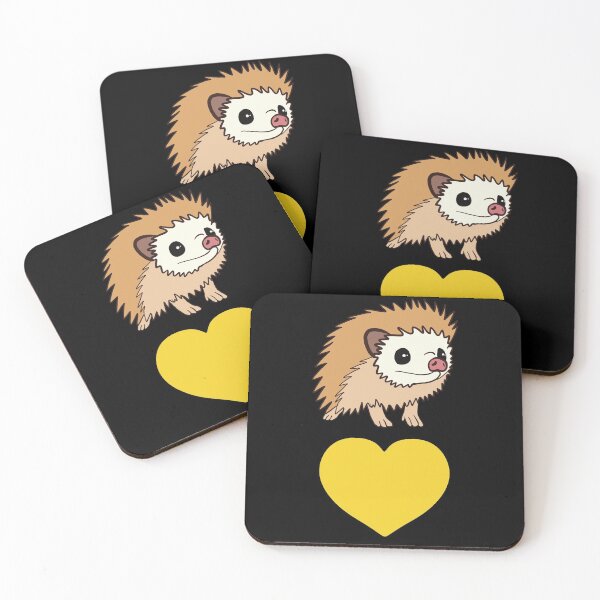 Artikelvorschau, Gelber Herz-Igel für Igel-Liebhaber entworfen und verkauft von Mochi-Merch.