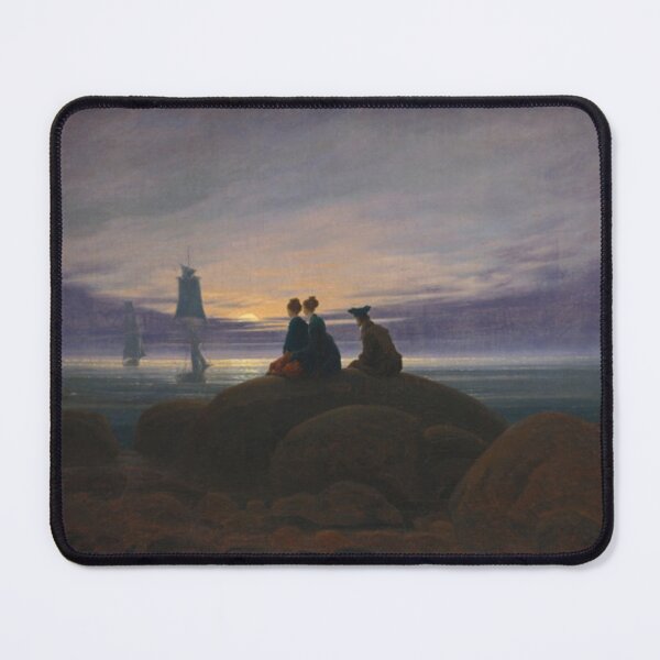 Aperçu de l'œuvre Caspar David Friedrich : La montée au-dessus de la mer, 1822 créée et vendue par Art  Outlaws.