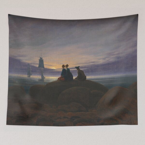Item preview, Caspar David Friedrich: Rising over the Sea, 1822 designed and sold by Art Outlaws.