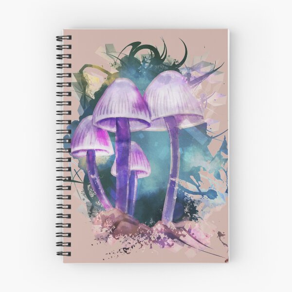 Item preview, Purple Pink Bonnet Watercolour Mushroom designed and sold by MysticHue.