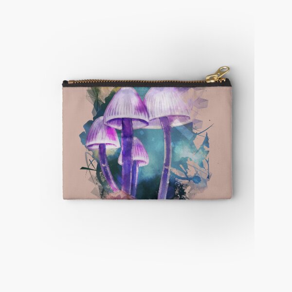 Item preview, Purple Pink Bonnet Watercolour Mushroom designed and sold by MysticHue.