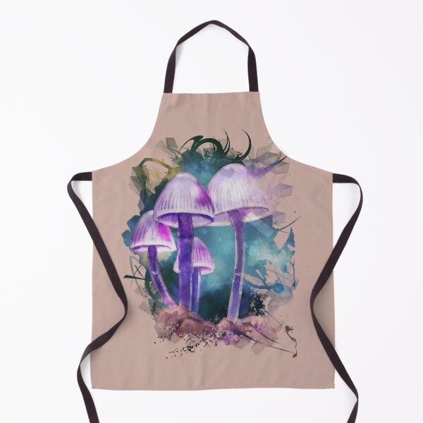 Item preview, Purple Pink Bonnet Watercolour Mushroom designed and sold by MysticHue.