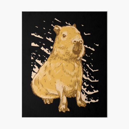 Prints of Digital illustration of Capybara (Hydrochoerus