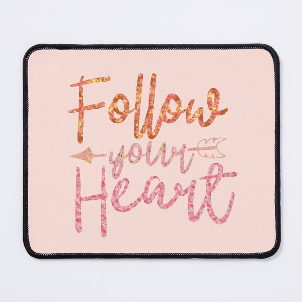 Item preview, Follow Your Heart Floral Quote designed and sold by MoonCreat.