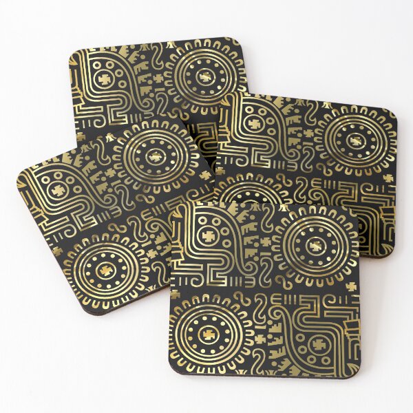 Item preview, mayan artwork gold designed and sold by jhojho.
