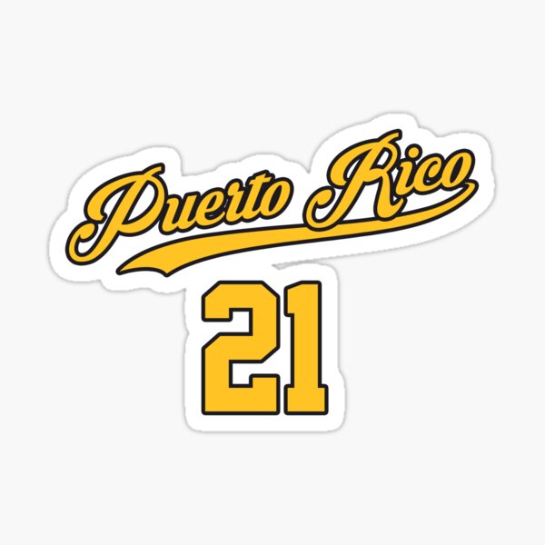 Distressed Santurce 21 Puerto Rican Baseball Cangrejeros Puerto Rico - Santurce  21 Baseball - Sticker