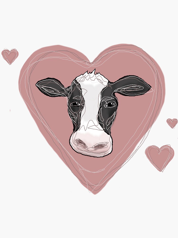 Cow Love Decal