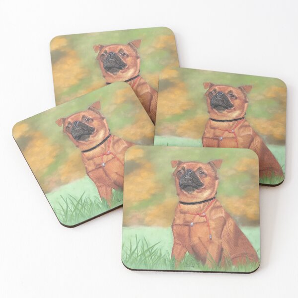Item preview, Petit brabançon portrait designed and sold by BelgianDogs.