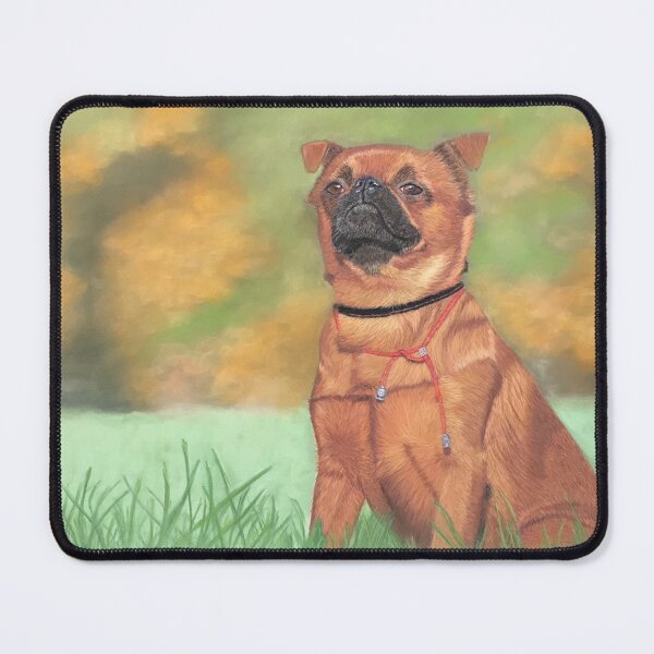Item preview, Petit brabançon portrait designed and sold by BelgianDogs.