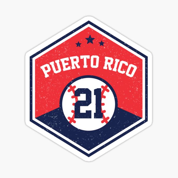 Distressed Santurce 21 Puerto Rican Baseball Cangrejeros Puerto Rico - Santurce  21 Baseball - Sticker