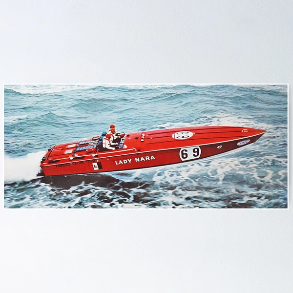 cigarette boat poster 70's Italian Racing Boat (Retro) Poster