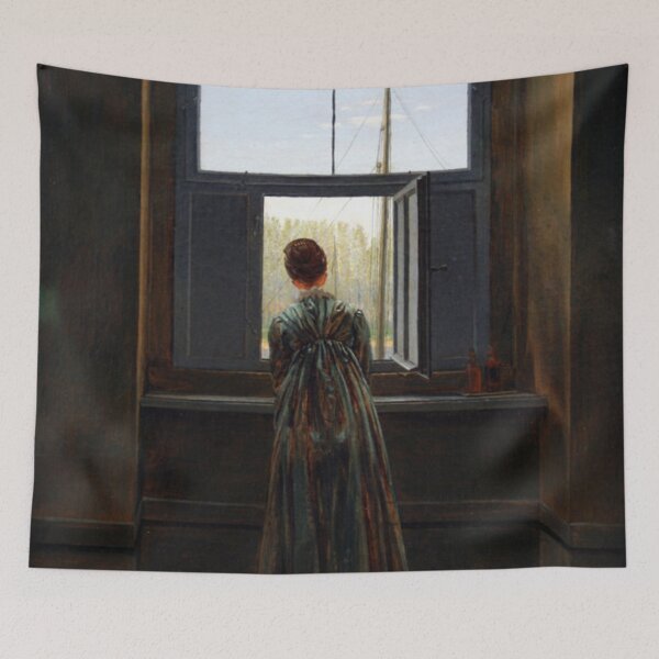 Item preview, Caspar David Friedrich: Woman at a Window, 1822 designed and sold by Art Outlaws.