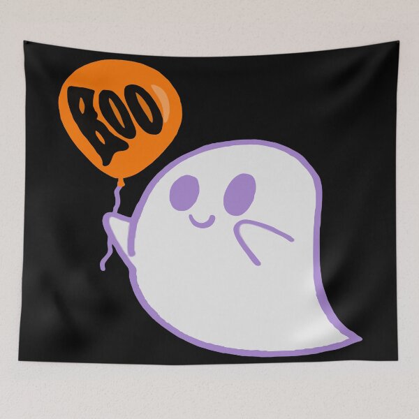 Item preview, Adorable ghost with a balloon designed and sold by oko-designs.