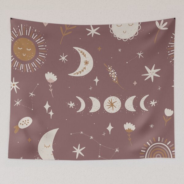 Item preview, Sun and Moon Pattern designed and sold by ShopLizCreates.