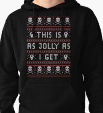 Emo Gothic Ugly Noël chandail Pullover à capuche