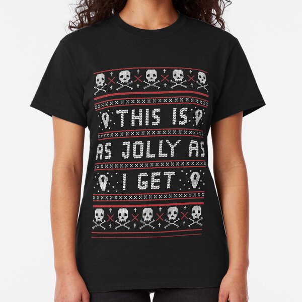 Emo Gothic Ugly Christmas Sweater Classic T-Shirt