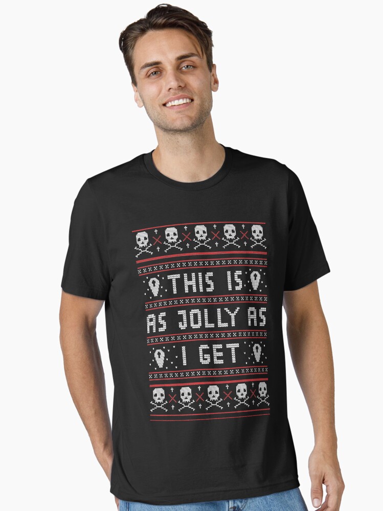 Thumbnail 1 of 7, Essential T-Shirt, Emo Gothic Ugly Christmas Sweater designed and sold by fallenapple.
