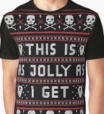 Emo Gothic Ugly Christmas Sweater Graphic T-Shirt