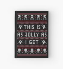 Emo Gothic Ugly Christmas Sweater Hardcover Journal