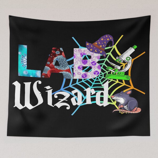 Item preview, LAB WIZARD FUNNY MEDICAL LAB TECH SCIENTIST MICROBIOLOGY designed and sold by Hippiesole.