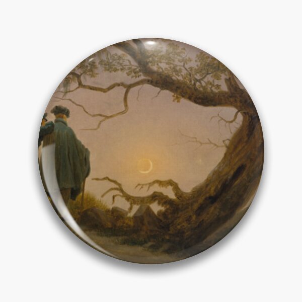 Item preview, Caspar David Friedrich, Two Men Contemplating the Moon, ca. 1825-30, Metropolitan Museum of Art, New York, NY, USA. designed and sold by Art Outlaws.