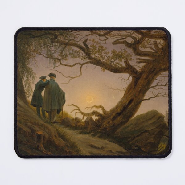 Artikelvorschau, Caspar David Friedrich, Zwei Männer betrachten den Mond, Ca. 1825-30, Metropolitan Museum of Art, New York, NY, USA. entworfen und verkauft von Art Outlaws.