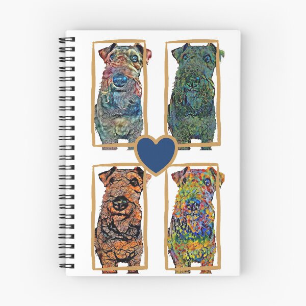Item preview, Airedale Terrier Four Seasons Pop Art designed and sold by ittybittyowl.