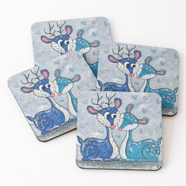 Item preview, Blue fawns designed and sold by Karobubble.