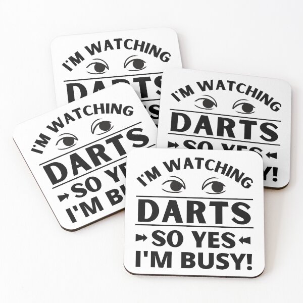Item preview, I'm watching darts so yes I'm busy designed and sold by TheGreenGoat.
