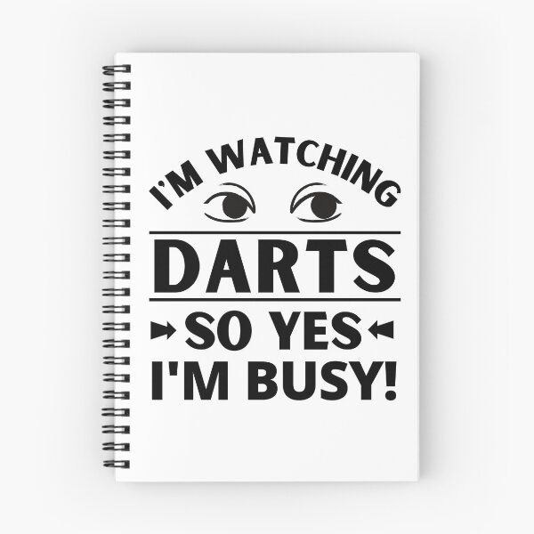 Item preview, I'm watching darts so yes I'm busy designed and sold by TheGreenGoat.