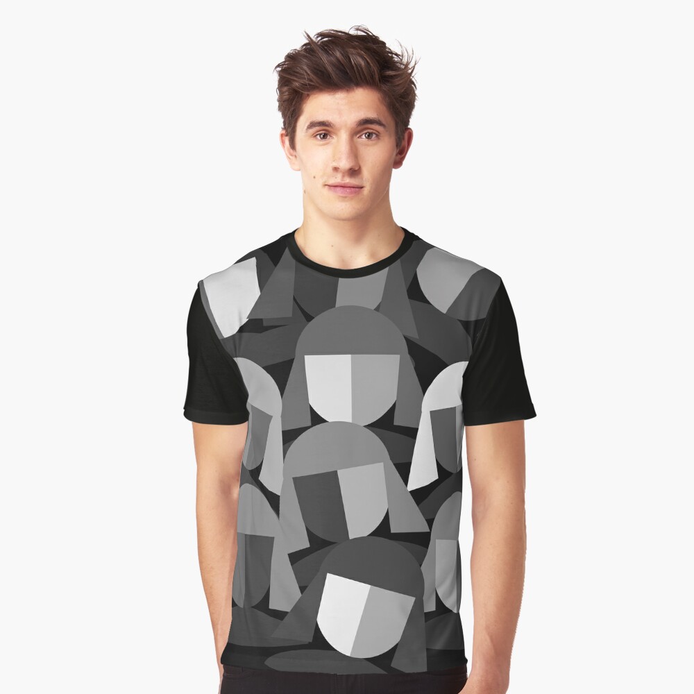 Faces Abstract Graphic T-Shirt