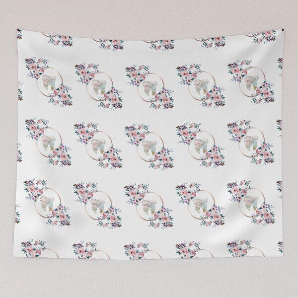 Item preview, Dentista / Asistente dental Logotipo dental floral designed and sold by einora88.