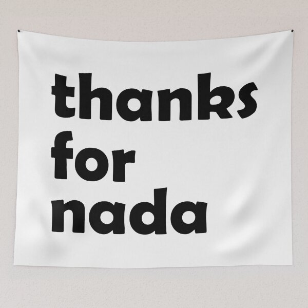 Item preview, Thanks for nada (black) designed and sold by Groenendijk.