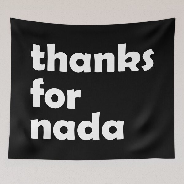 Item preview, Thanks for nada (white) designed and sold by Groenendijk.