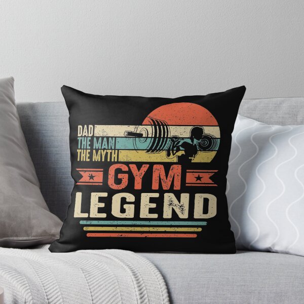 Item preview, Dad Man Myth Gym legend Retro Fitness Workout Dad Saying Design designed and sold by brunsch-print.