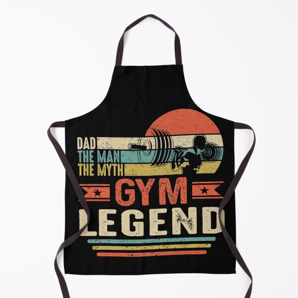 Item preview, Dad Man Myth Gym legend Retro Fitness Workout Dad Saying Design designed and sold by brunsch-print.