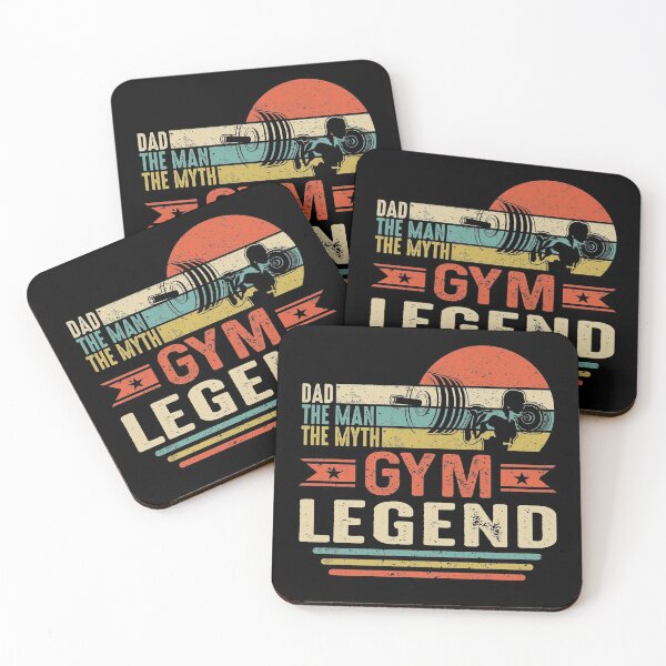 Item preview, Dad Man Myth Gym legend Retro Fitness Workout Dad Saying Design designed and sold by brunsch-print.