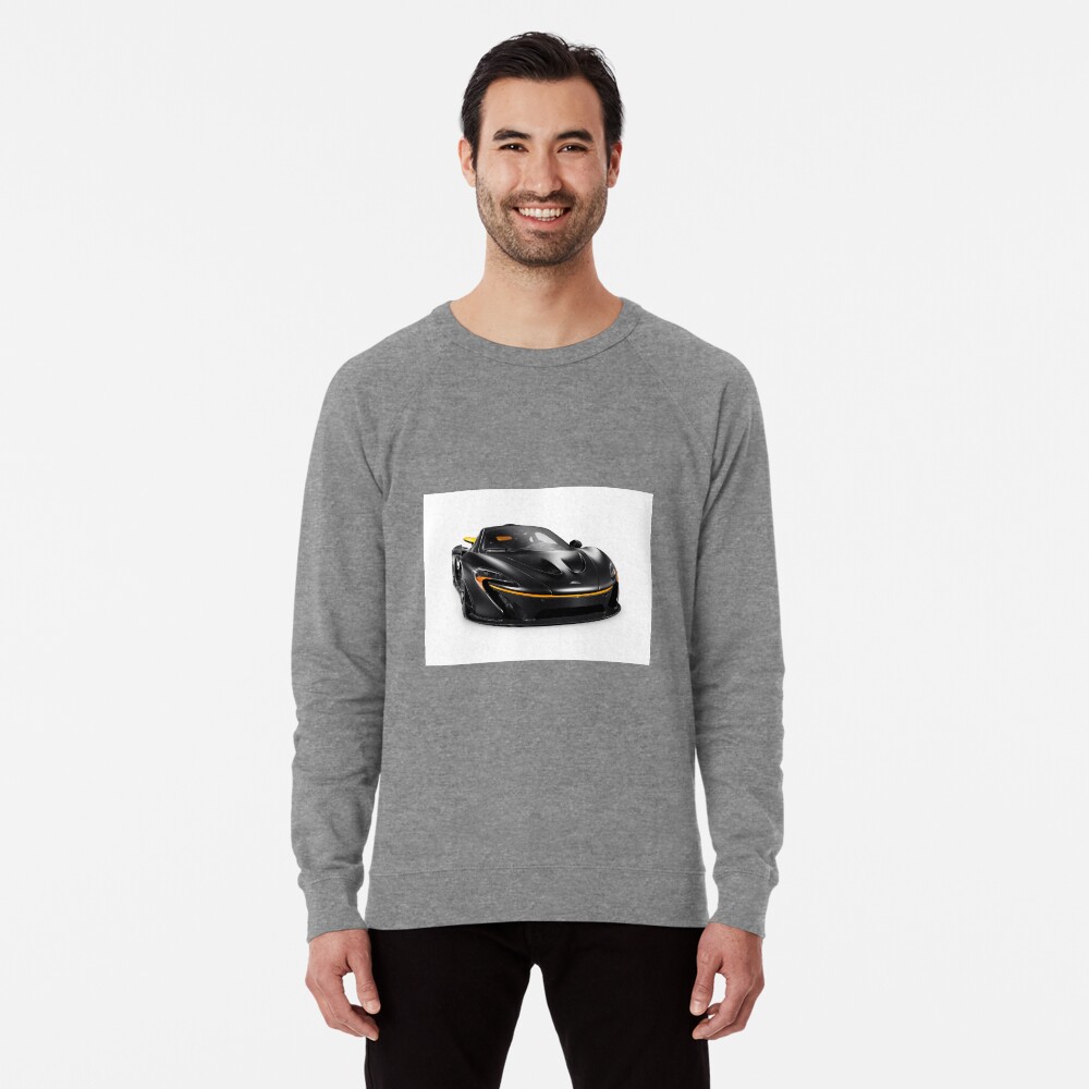 Black Mclaren P1 Plug In Hybrid Supercar Sports Car Isolated Art