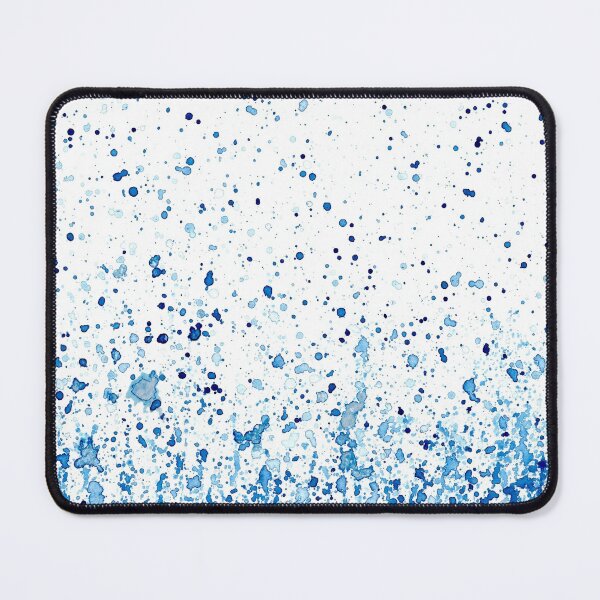Item preview, BLUE Splash Watercolor Calm Minimalist Paint Splatter Pattern designed and sold by PrettyLittlePic.