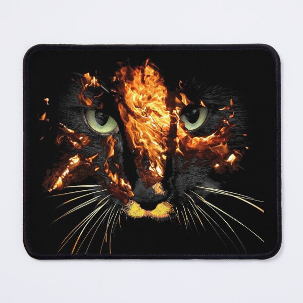 Item preview, Fire Cat designed and sold by ingridthecrafty.