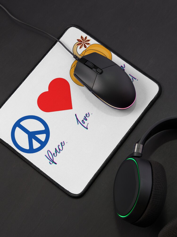 Alternate view of Peace. Love. Pumpkin Spice! Mouse Pad